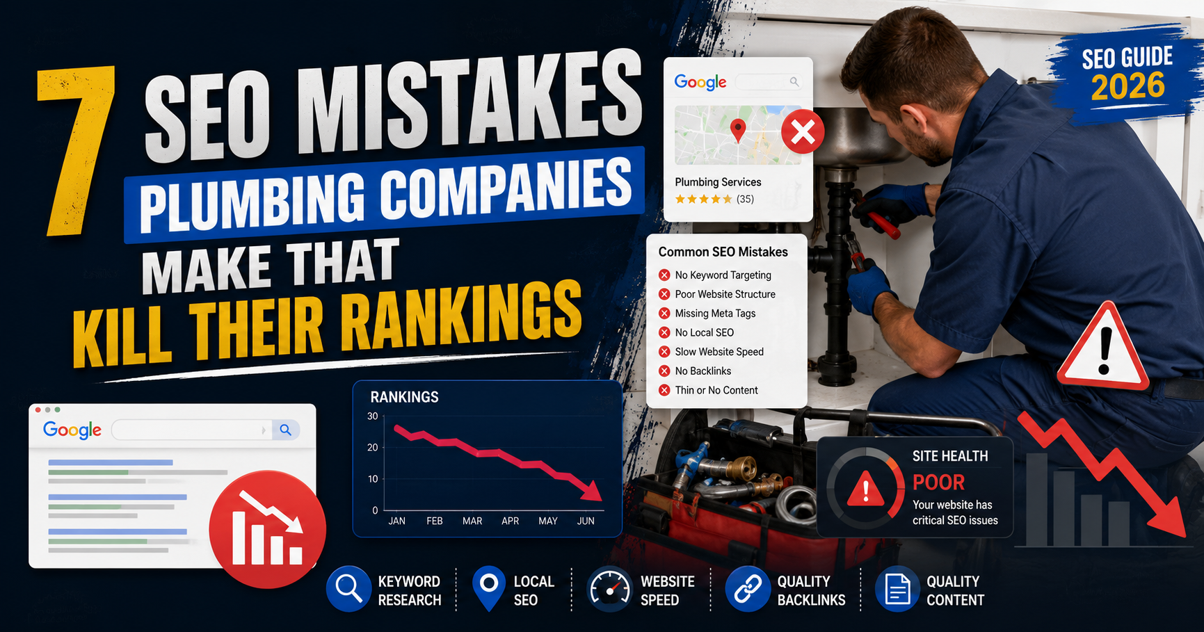 7 SEO Mistakes Plumbing Companies Make That Kill Their Rankings