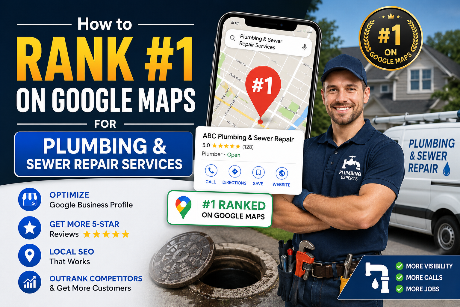 How to Rank #1 on Google Maps for Plumbing & Sewer Repair Services