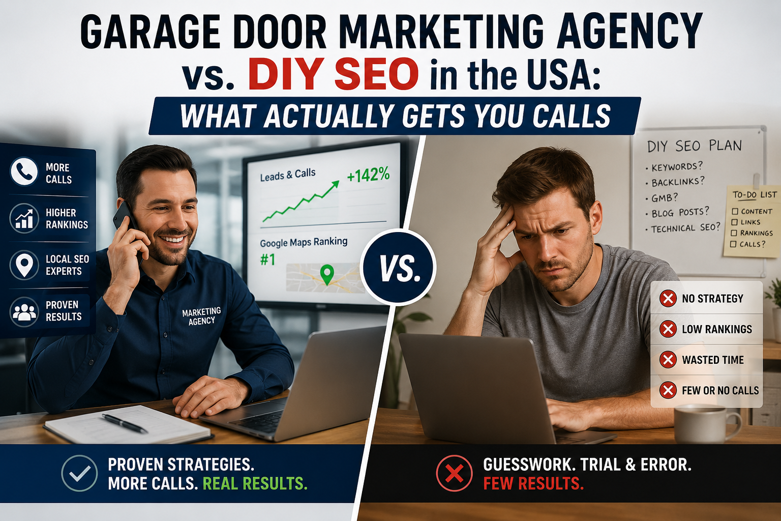 Garage Door Marketing Agency vs. DIY SEO in the USA: What Actually Gets You Calls