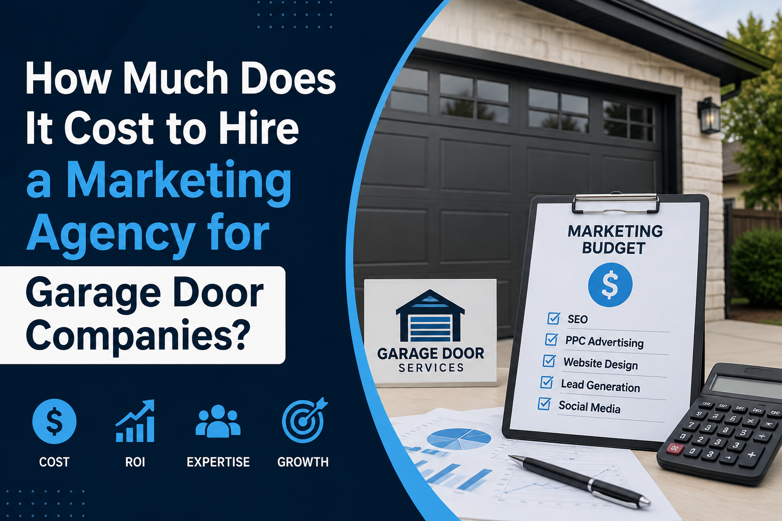 How Much Does It Cost to Hire a Marketing Agency for Garage Door Companies- Vdvibe Marketing Agency