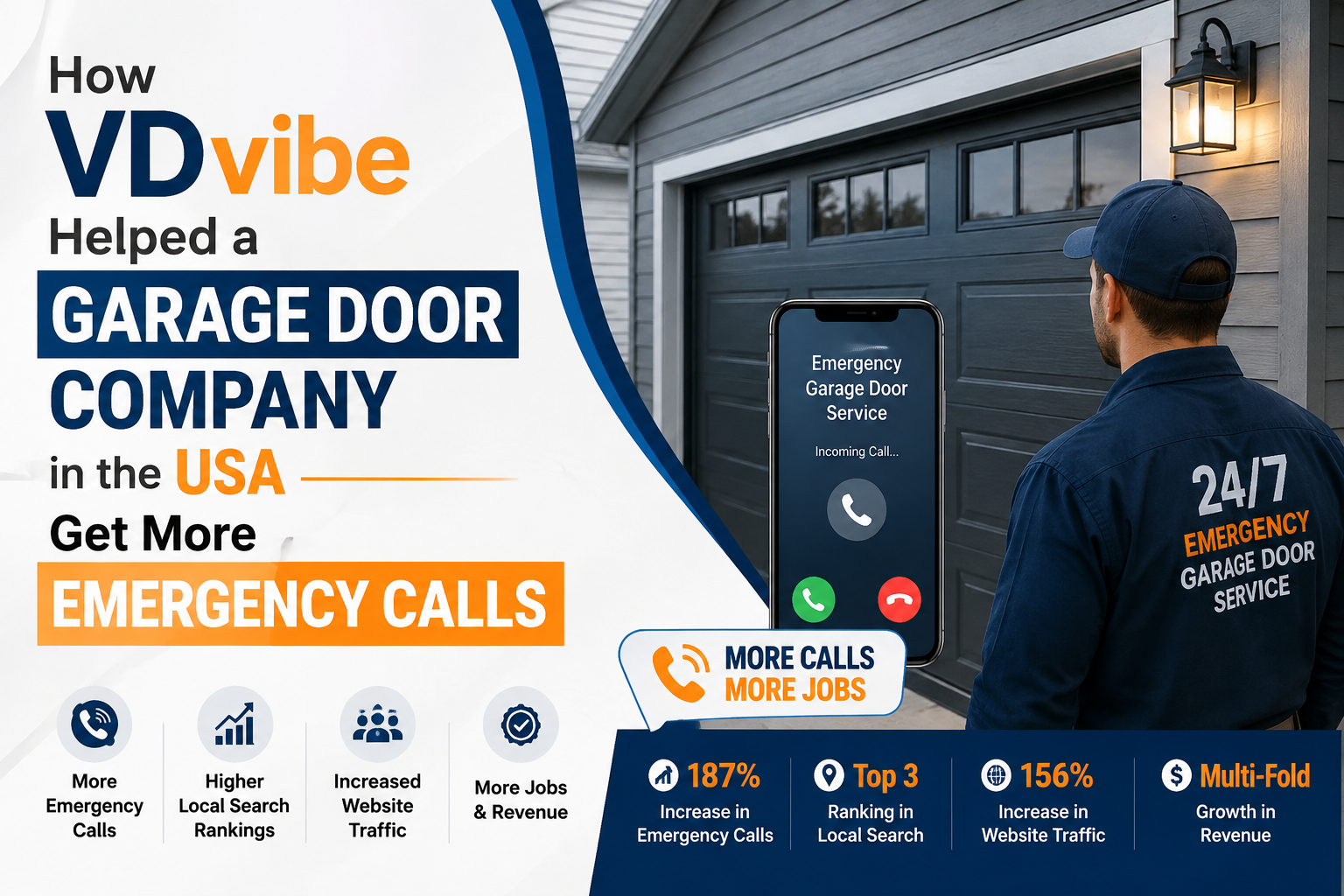 How VDvibe Helped a Garage Door Company in the USA Get More Emergency Calls