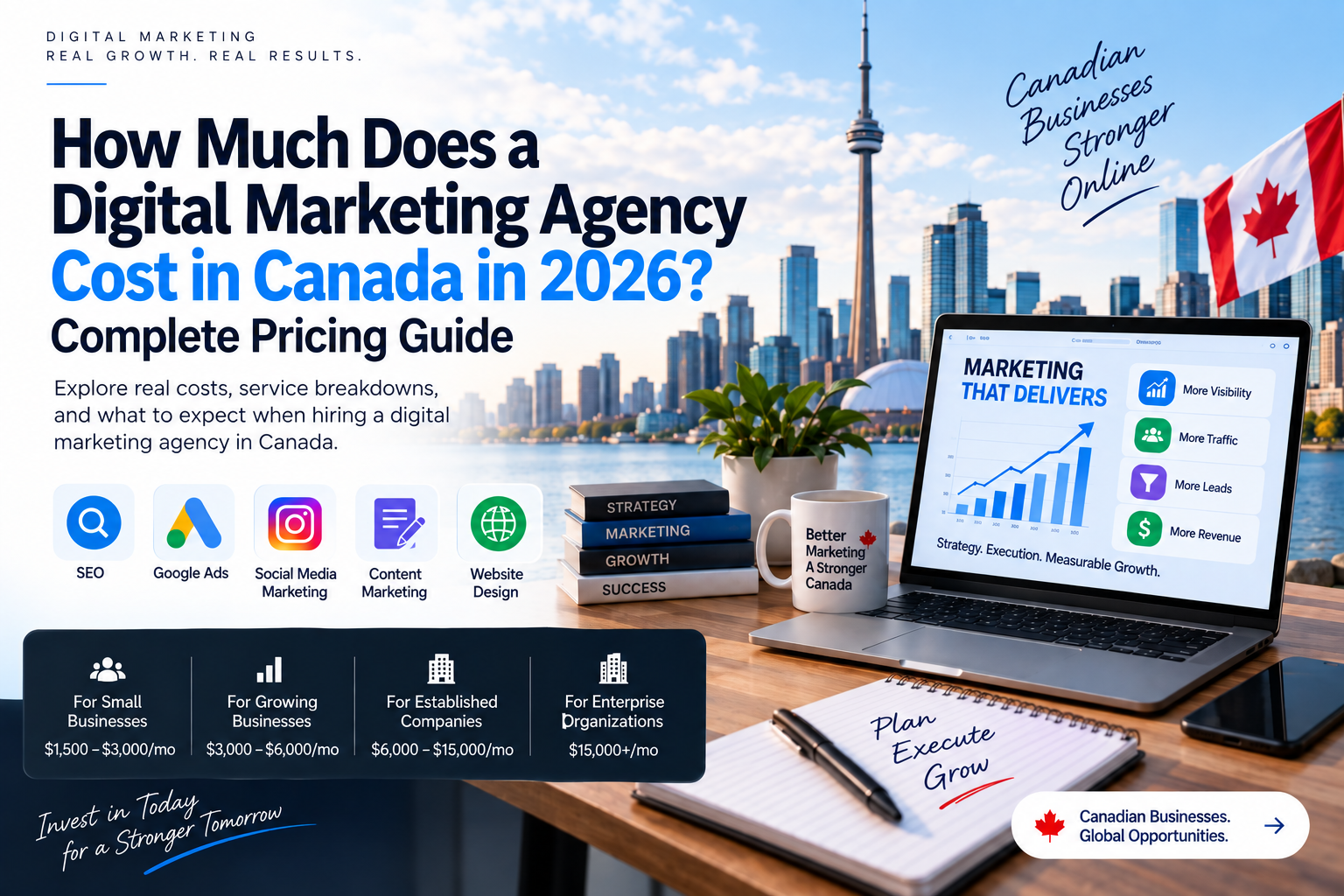 How Much Does a Digital Marketing Agency Cost in Canada in 2026 Complete Pricing Guide